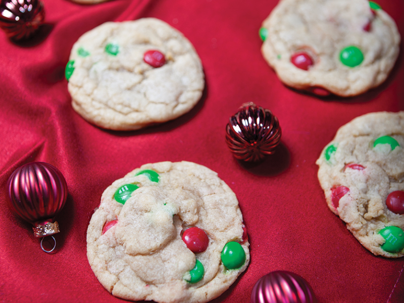 Holiday M&M Cookies