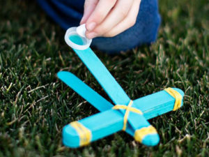 Toy Marshmallow Catapult for National Craft Month