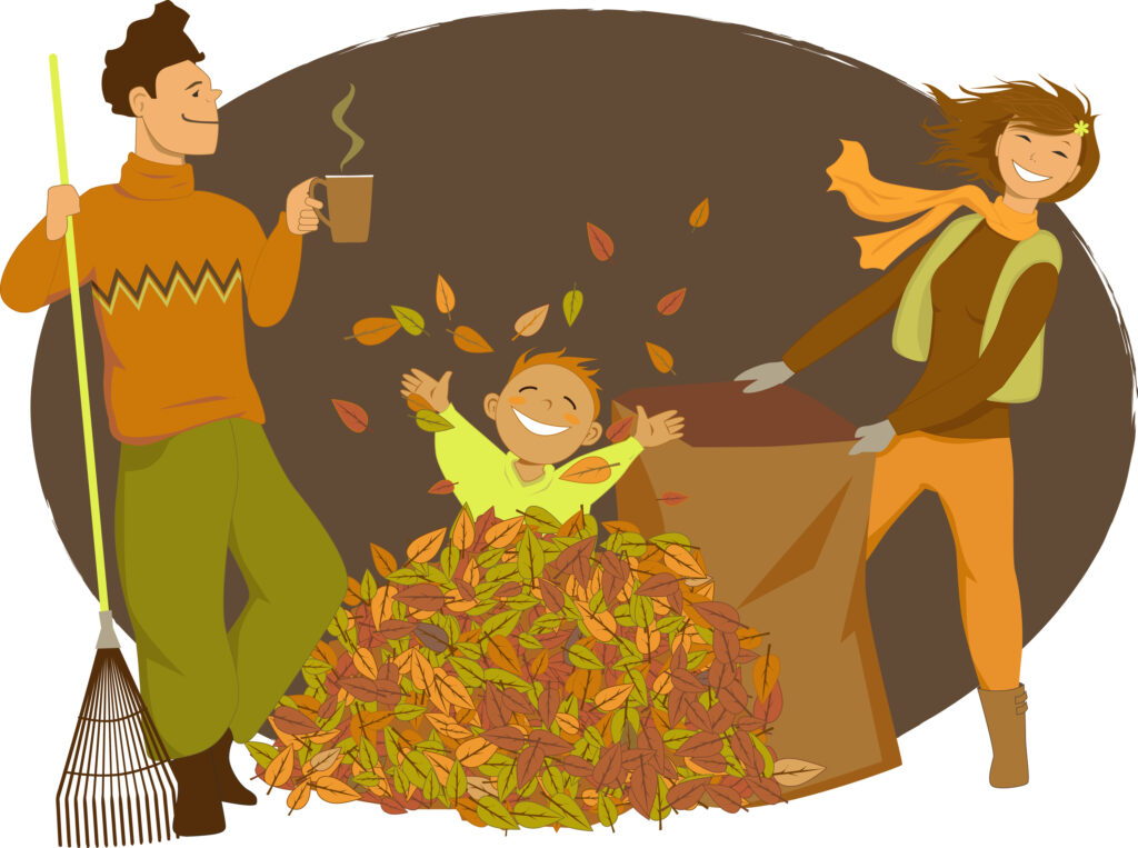 How to Make Fall Yard Cleanup a Family Affair