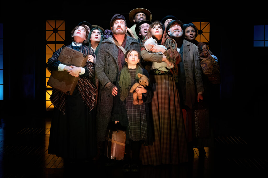 Matthew Lamb (The Little Boy) and the cast of Ragtime at Signature Theatre.