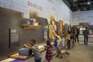 International Spy Museum: Washington DC, Architect: Rogers Stirk Harbour and Partners Architects; Ehxibit Designers: Gallabger and Associates