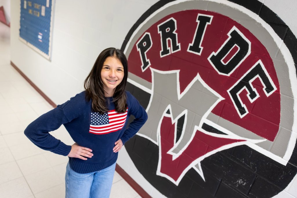 Meet Audrey Ortiz-Peterson: The military kid chasing big goals — and earning them