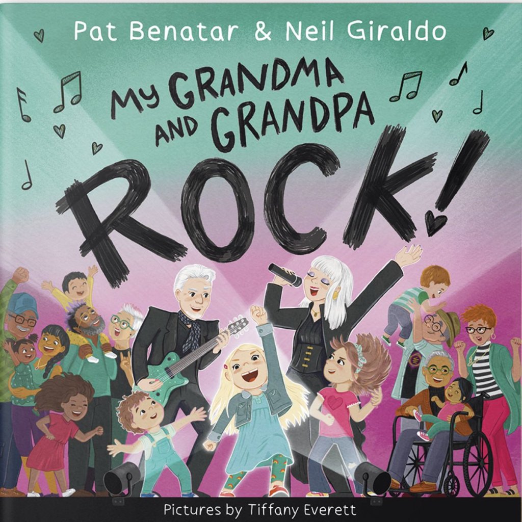  “My Grandma and Grandpa Rock!” By Pat Benatar and Neil Giraldo Illustrated by Tiffany Everett Jabberwocky/Sourcebooks, 2025, $18.99 