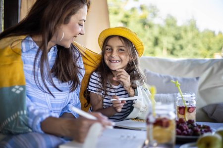 Mother and daughter enjoying summer activities for kids in the DC area